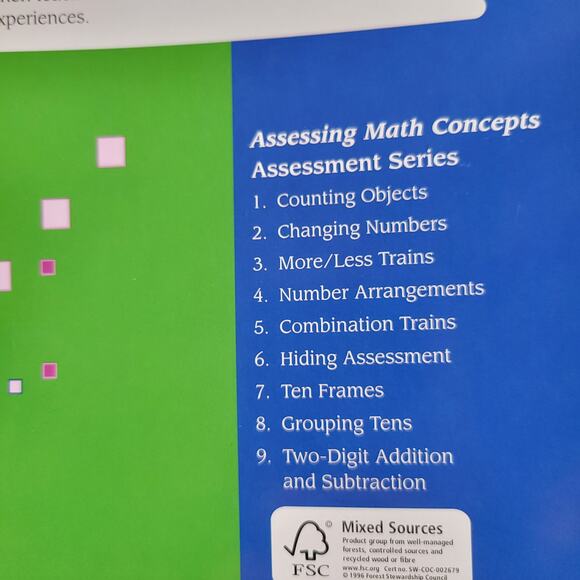 Combination Train Book 5 Kathy Richardson 44 Student Form Assessing Math Concept - Picture 4 of 12